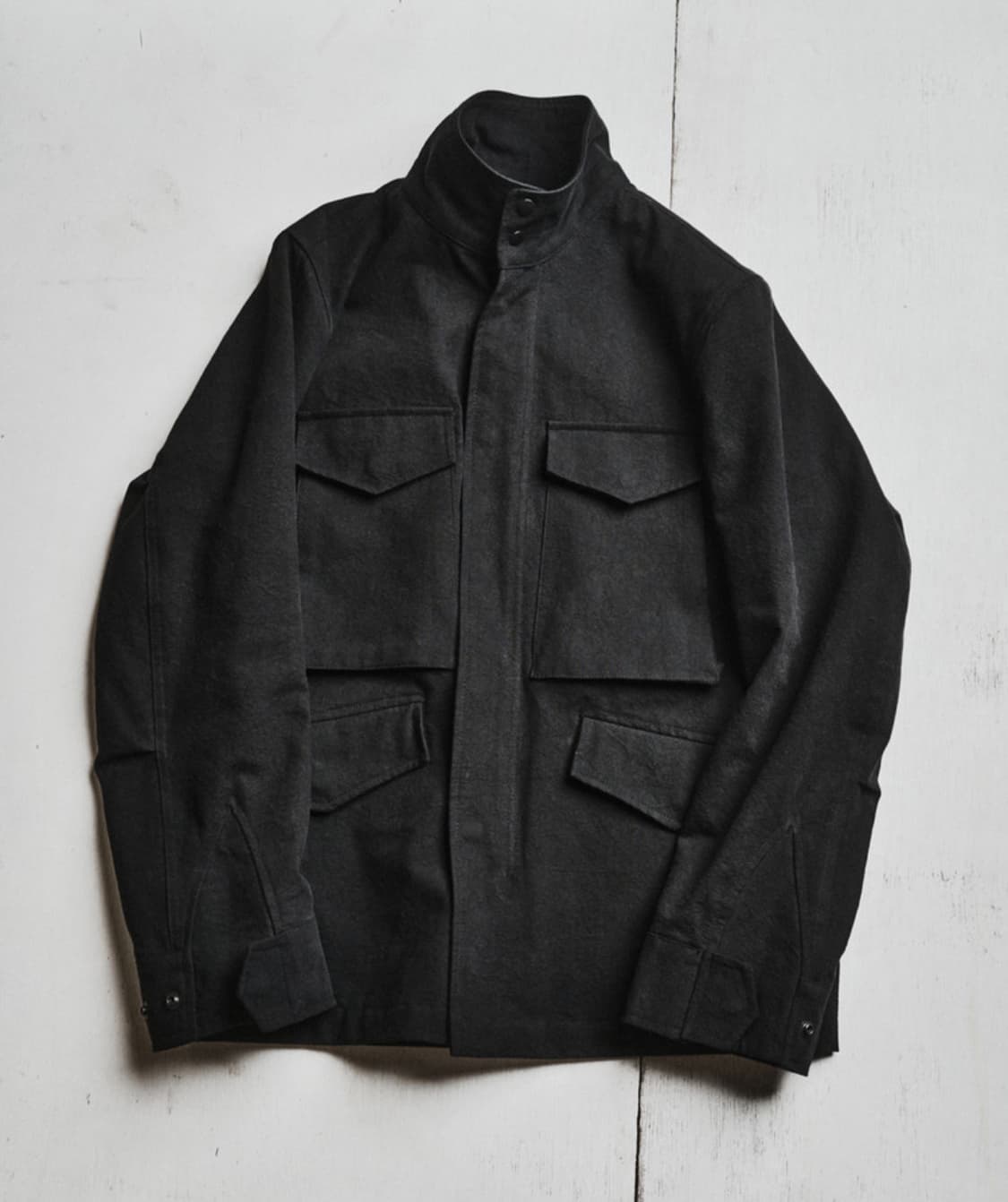 구매1)모노프리베 Textured M65 Jacket - Black 상품이미지1