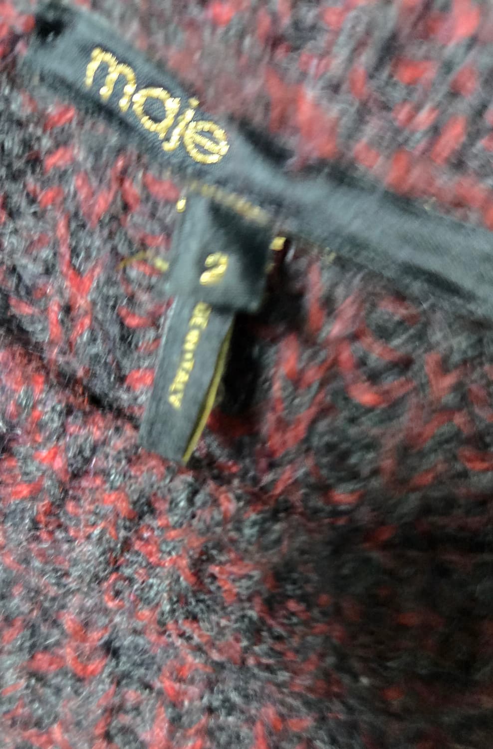 마쥬 알파카니트/앳코너 레더스커트 상품이미지5