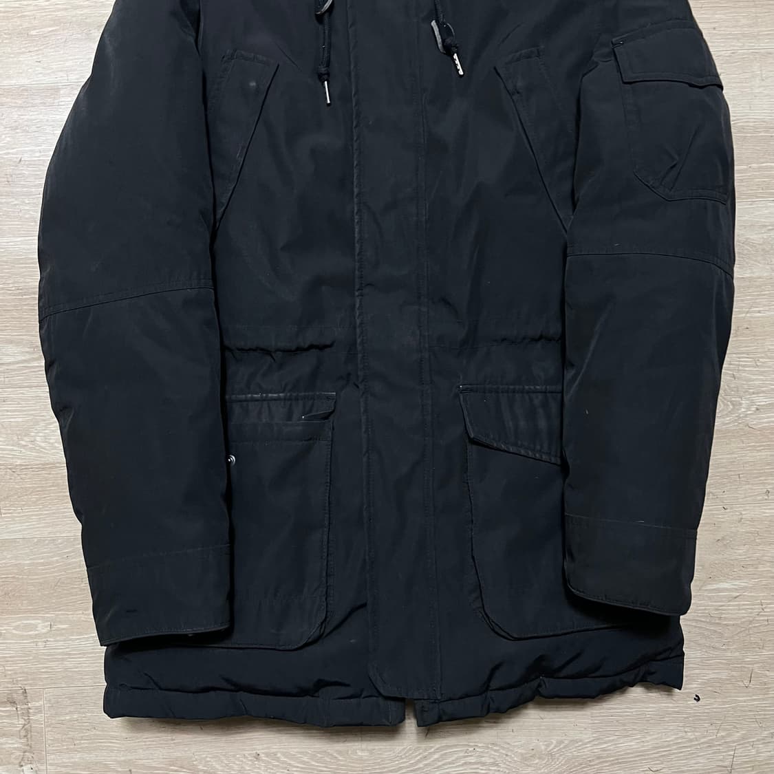 이스트 쿤스트 남성 덕다운 후드 파카 패딩 점퍼 [블랙] L/100 상품이미지3