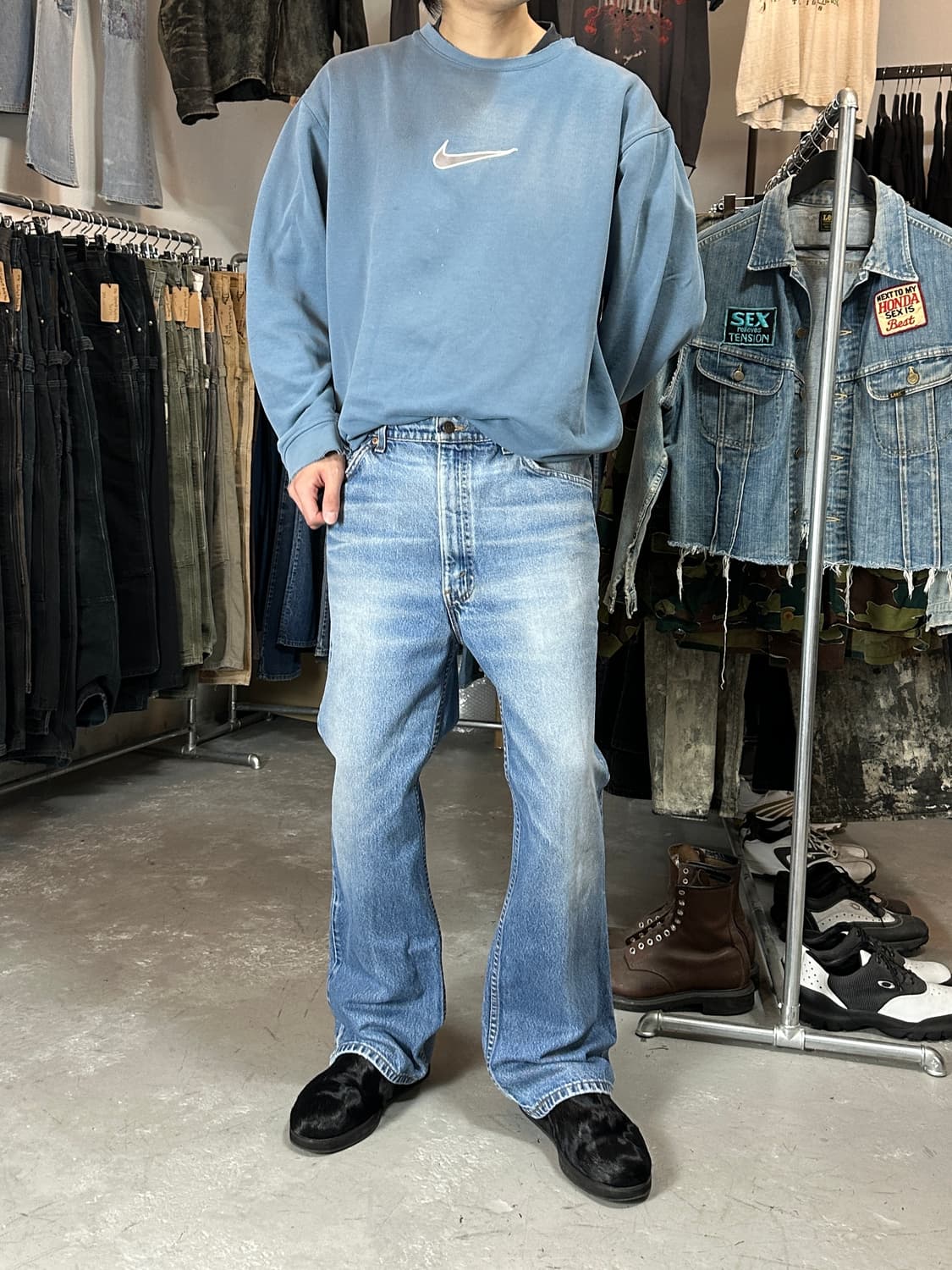 90's USA Made 빈티지 리바이스 517 오렌지탭 부츠컷 상품이미지2