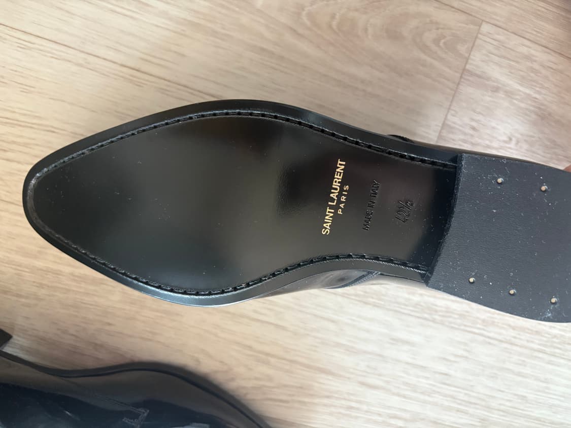 생로랑 블랙 남성 더비슈즈 42.5 상품이미지3