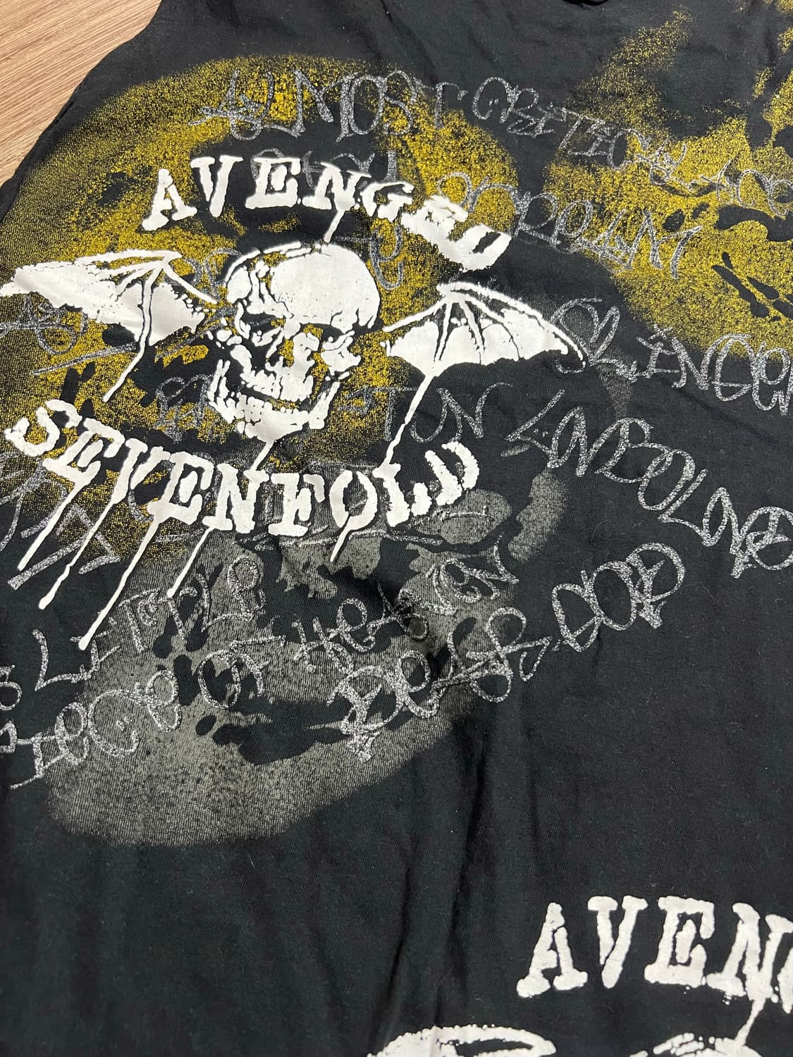 Avenged Sevenfold 빈티지 락 슬리브리스 탑 상품이미지4