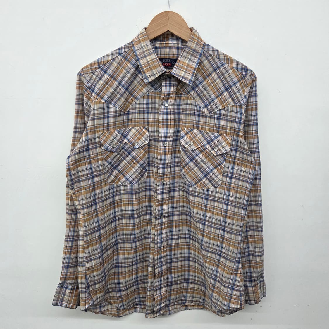 리바이스 웨스턴 체크 셔츠 남방 여L 상품이미지2