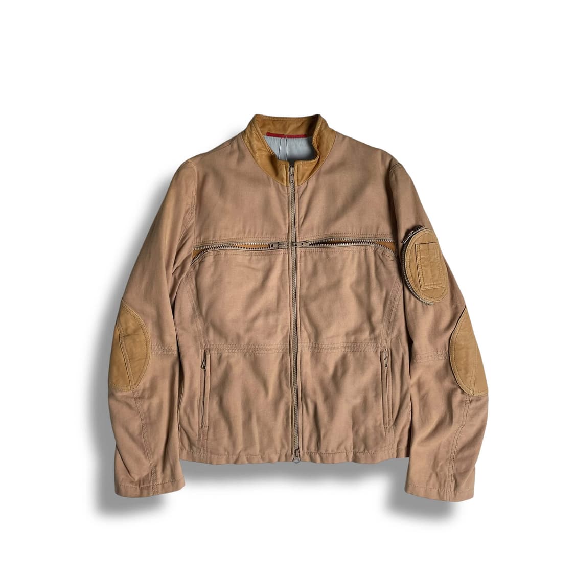 Alex&co 크로스 지퍼 포켓 레더 파츠 자켓 (italy)   상품이미지1