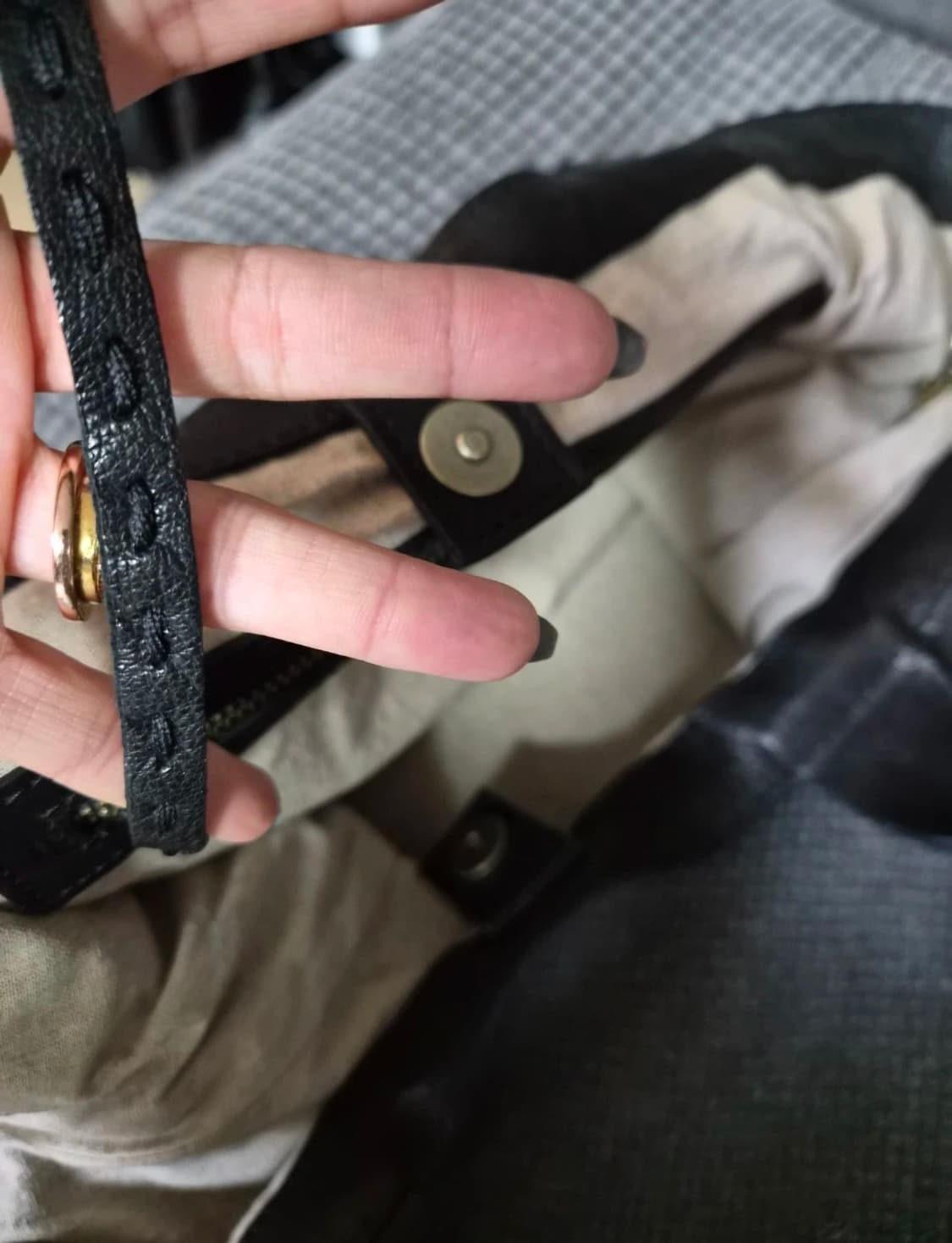 리얼램스킨 고급린넨 가방 상품이미지7