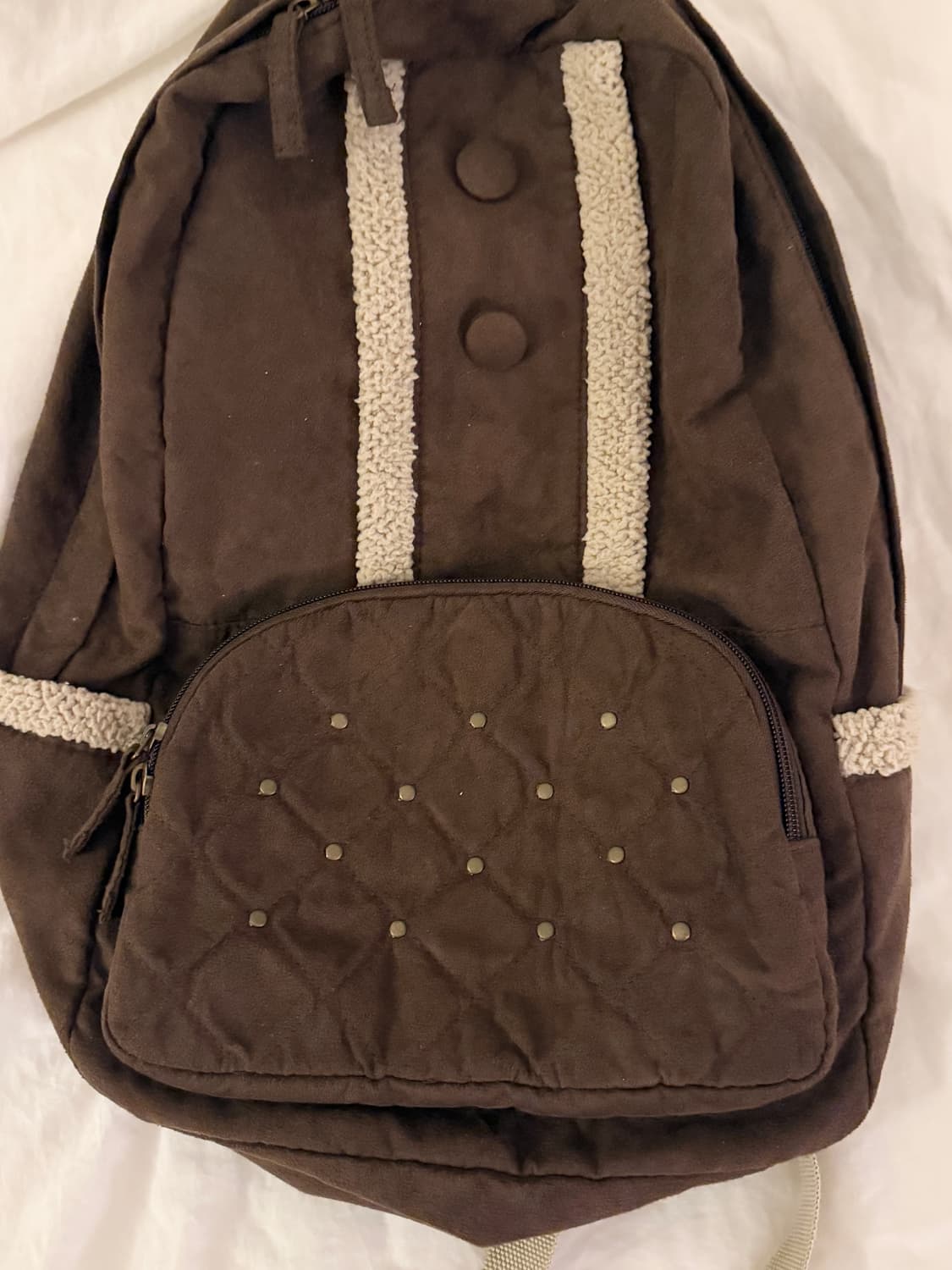 페어리그런지 빈티지 브라운 백팩 모리걸 하구미 상품이미지3