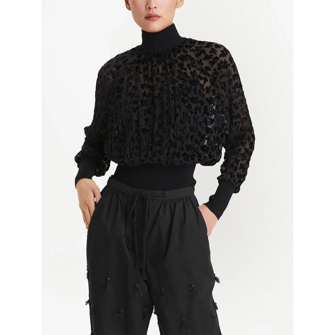 토리버치 신형 벨벳 블랙 데보레 탑 상품이미지1