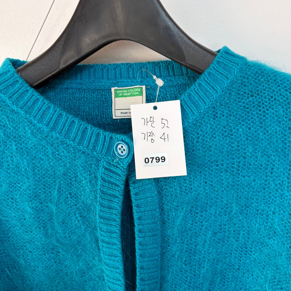 베네통 이태리 크롭 니트 가디건 상품이미지6