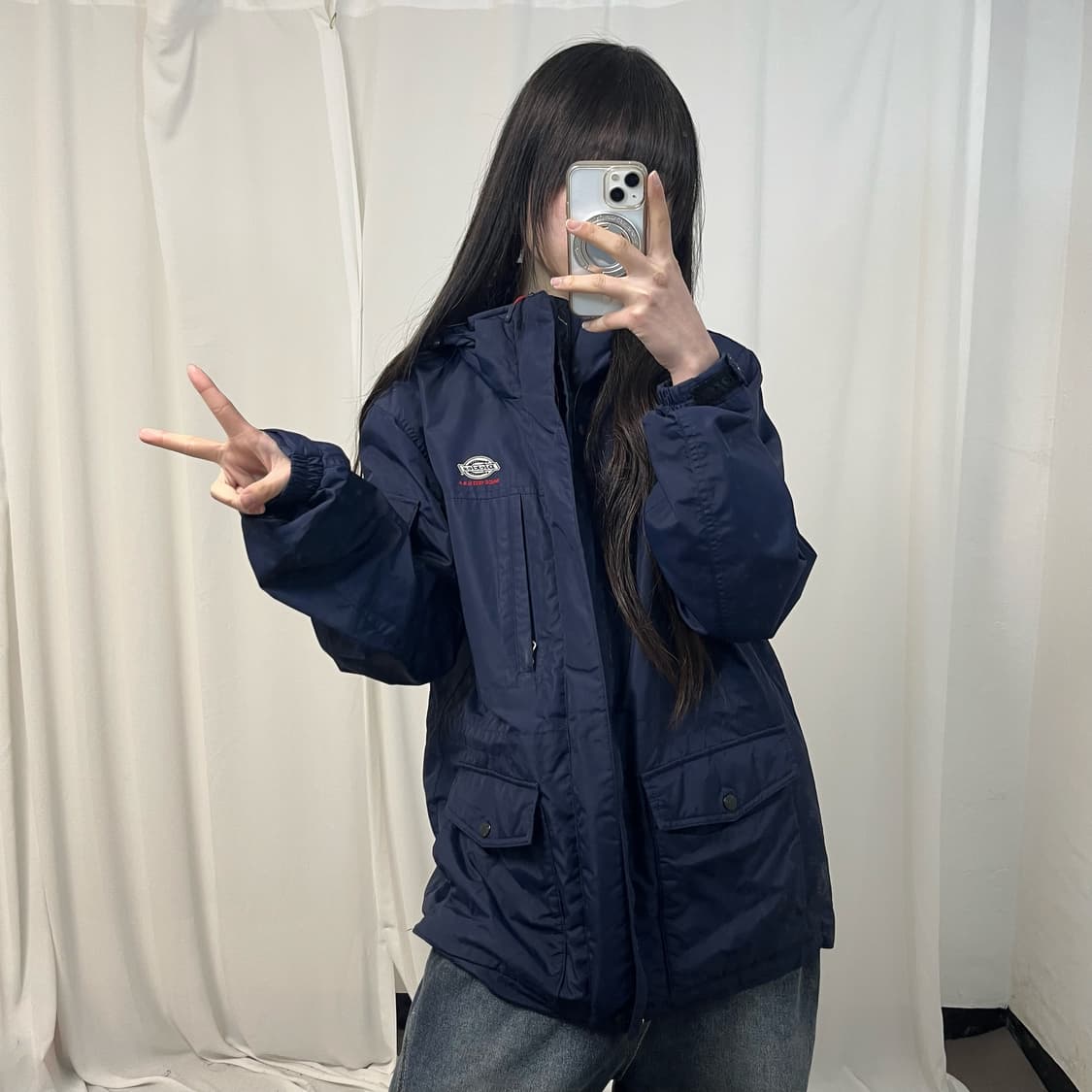 Dickies navy windbreaker 상품이미지2