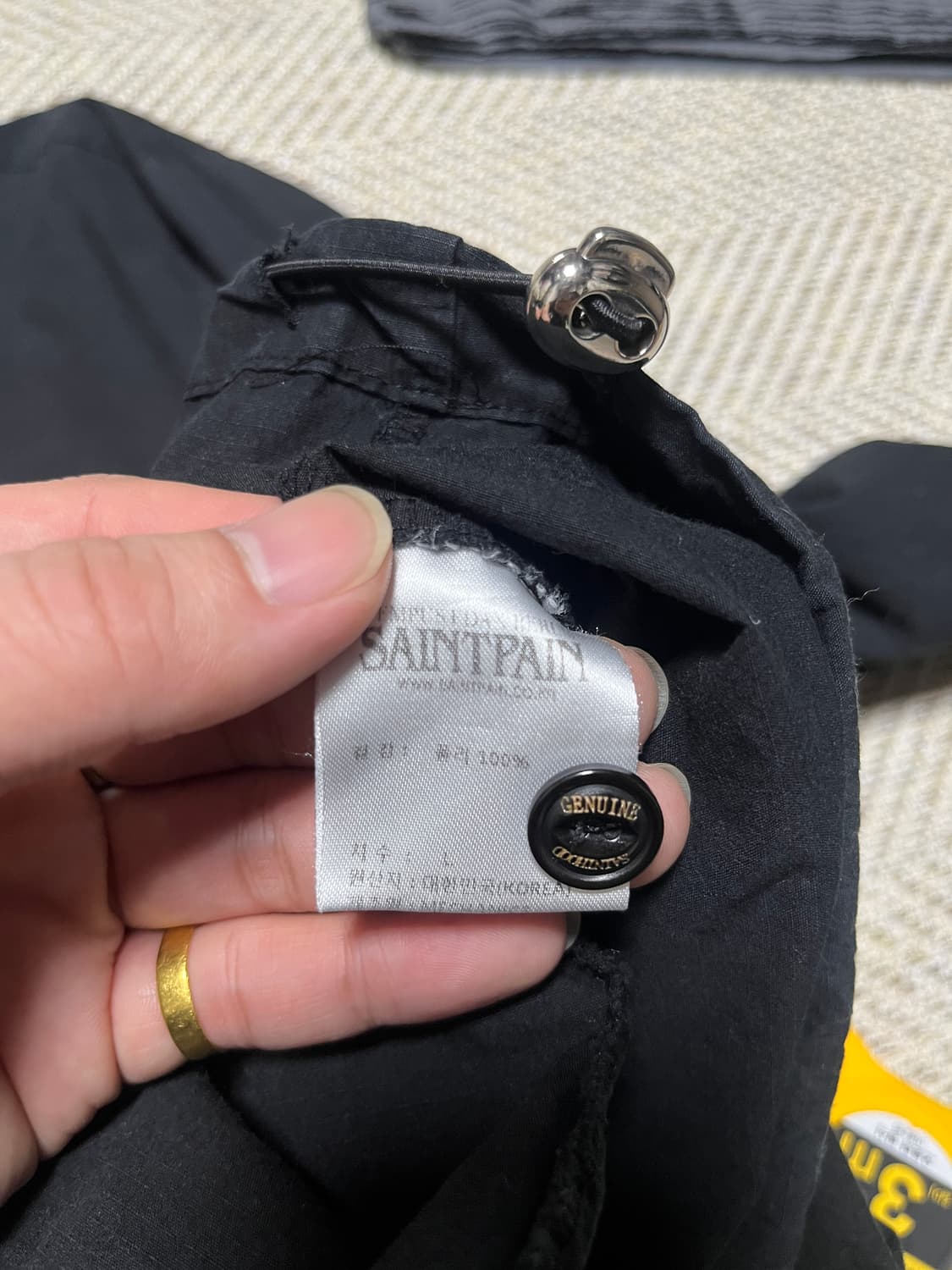 공용 세인트페인 피그먼트 후드 아노락 L 상품이미지8