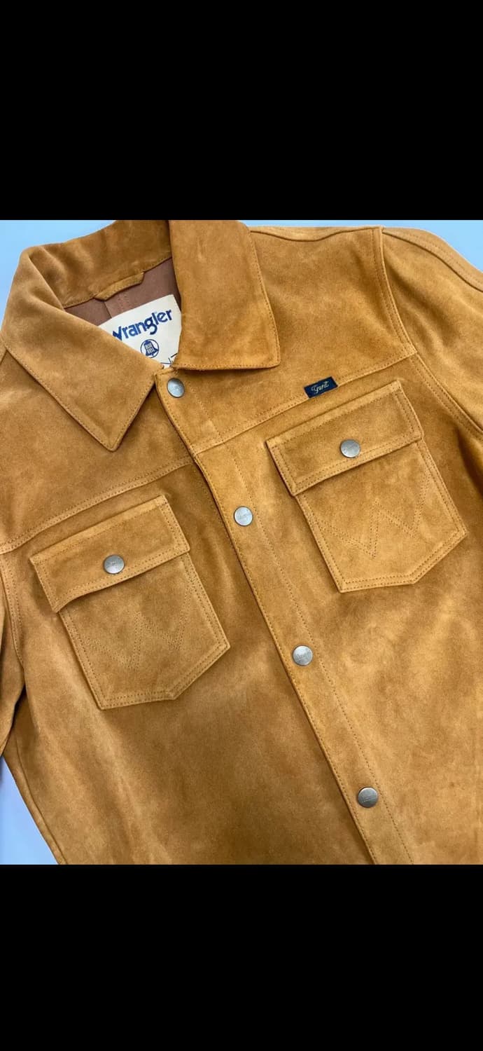 랭글러 Wrangler x gant 스웨이드 트러커 자켓 M Size 상품이미지7