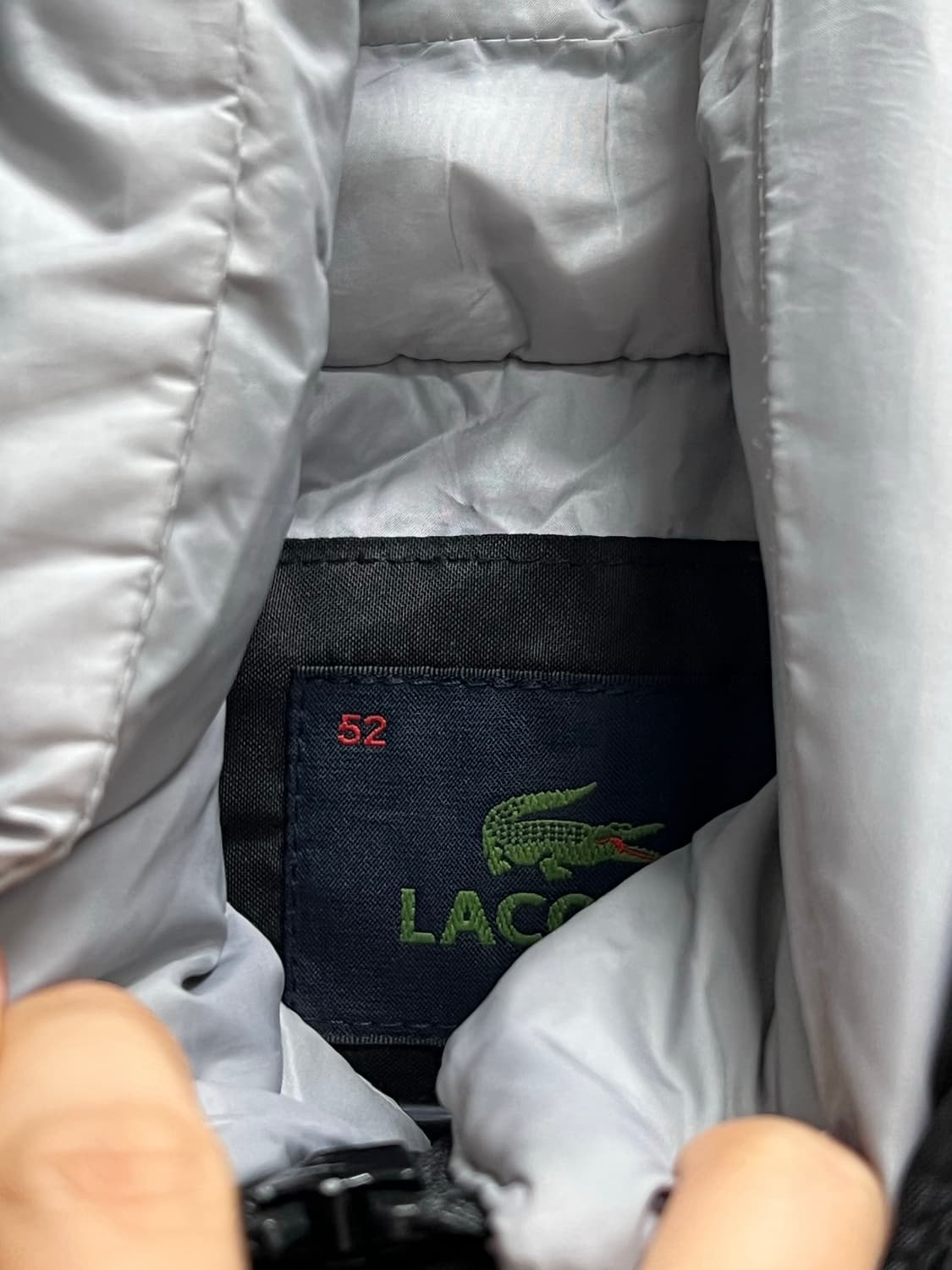 라코스테 울 믹스 구스다운 자켓 블랙 상품이미지4