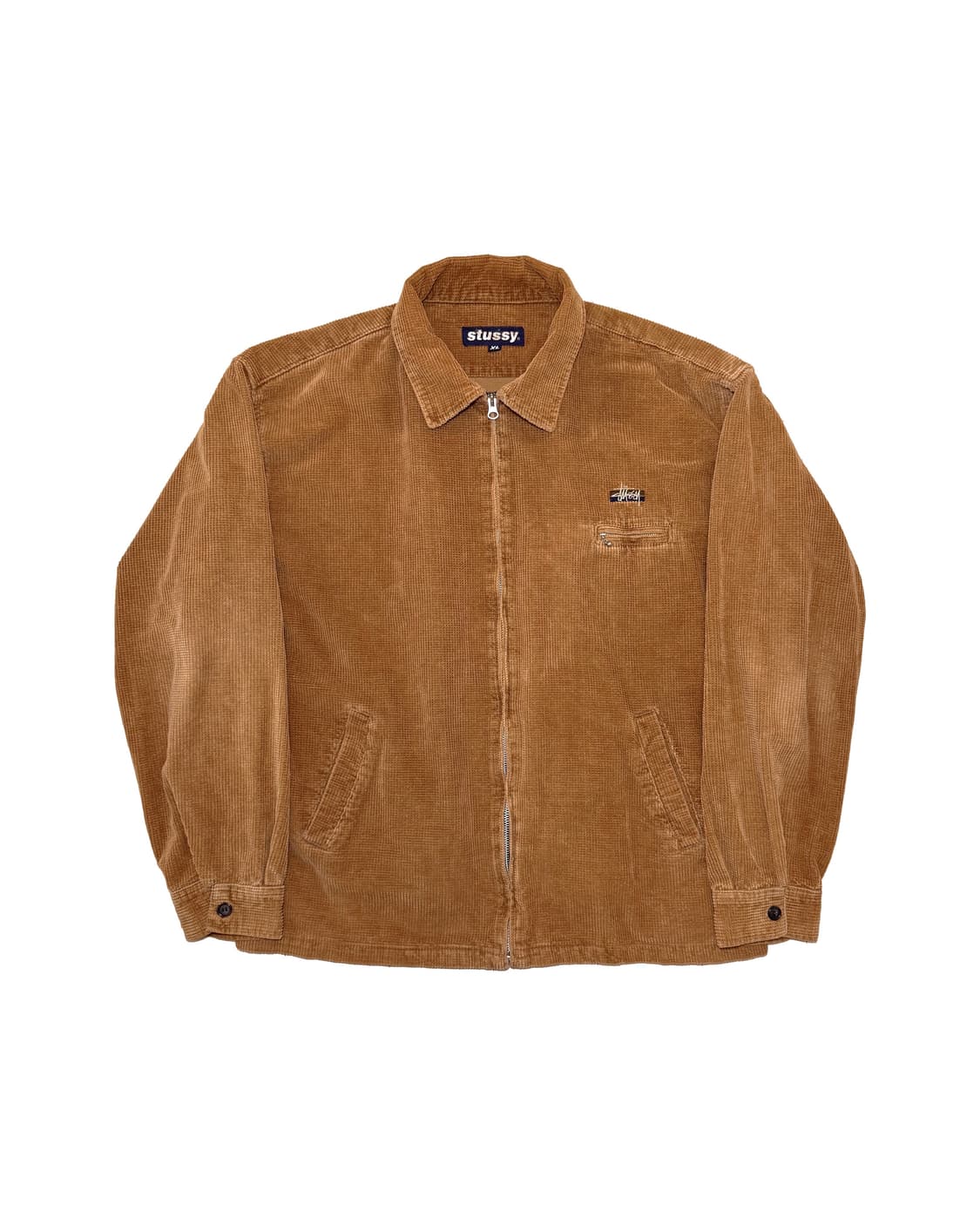 90’s 올드 스투시 와플 코듀로이 자켓 상품이미지1