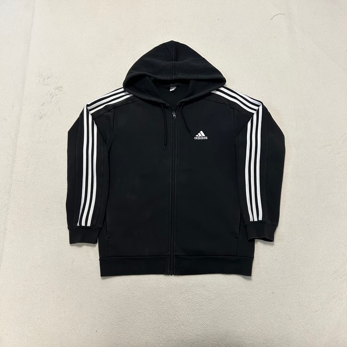 Adidas Black Hood Zip-up 상품이미지4