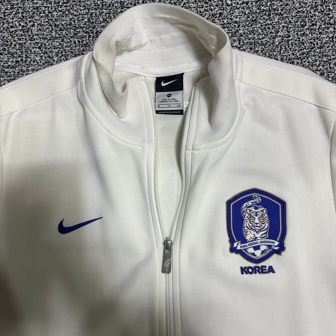 (XL) 나이키 대한민국 축구 국가대표팀 트랙탑 져지 화이트 상품이미지2
