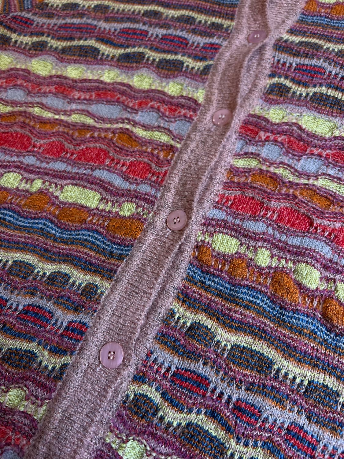 카라 패턴 니트 Made in Italy  L 상품이미지2