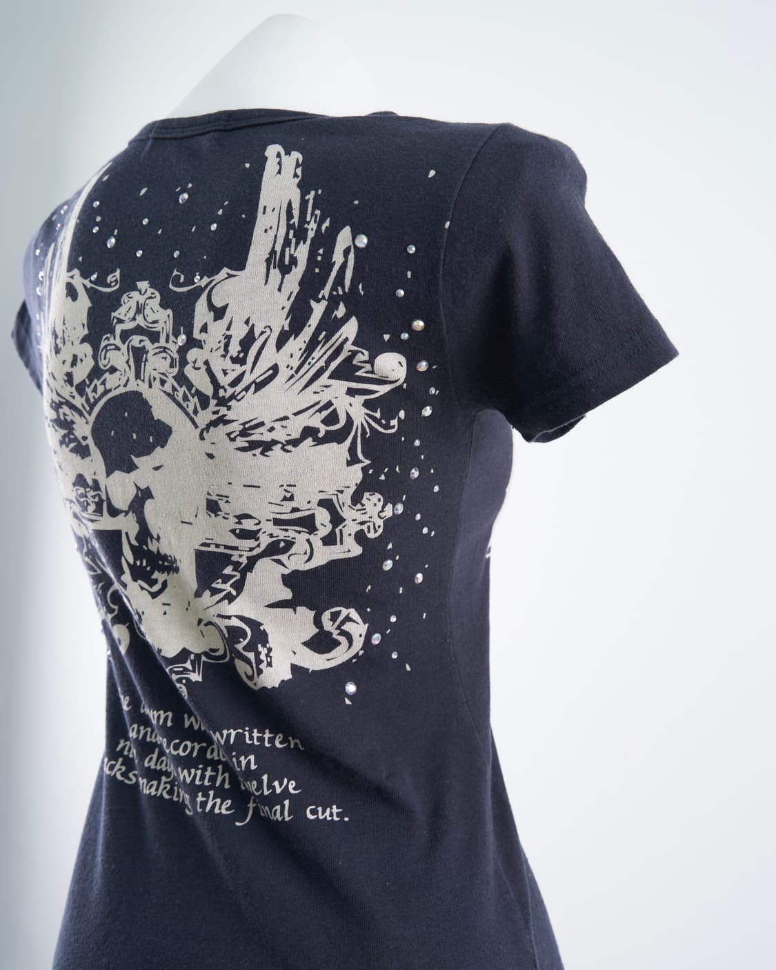 d.i.a Y2k 스컬 윙 백 프린팅 반팔 티셔츠 상품이미지4