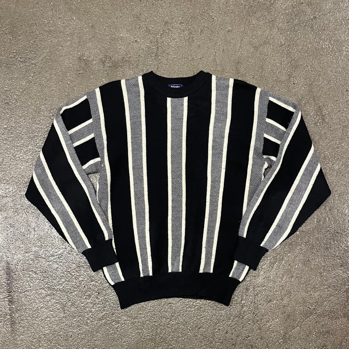 80-90s 입생로랑 스트라이프 울 니트 (100-105) 상품이미지1