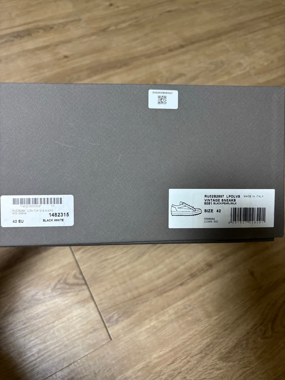 릭오웬스 반스 레더 42사이즈  상품이미지9