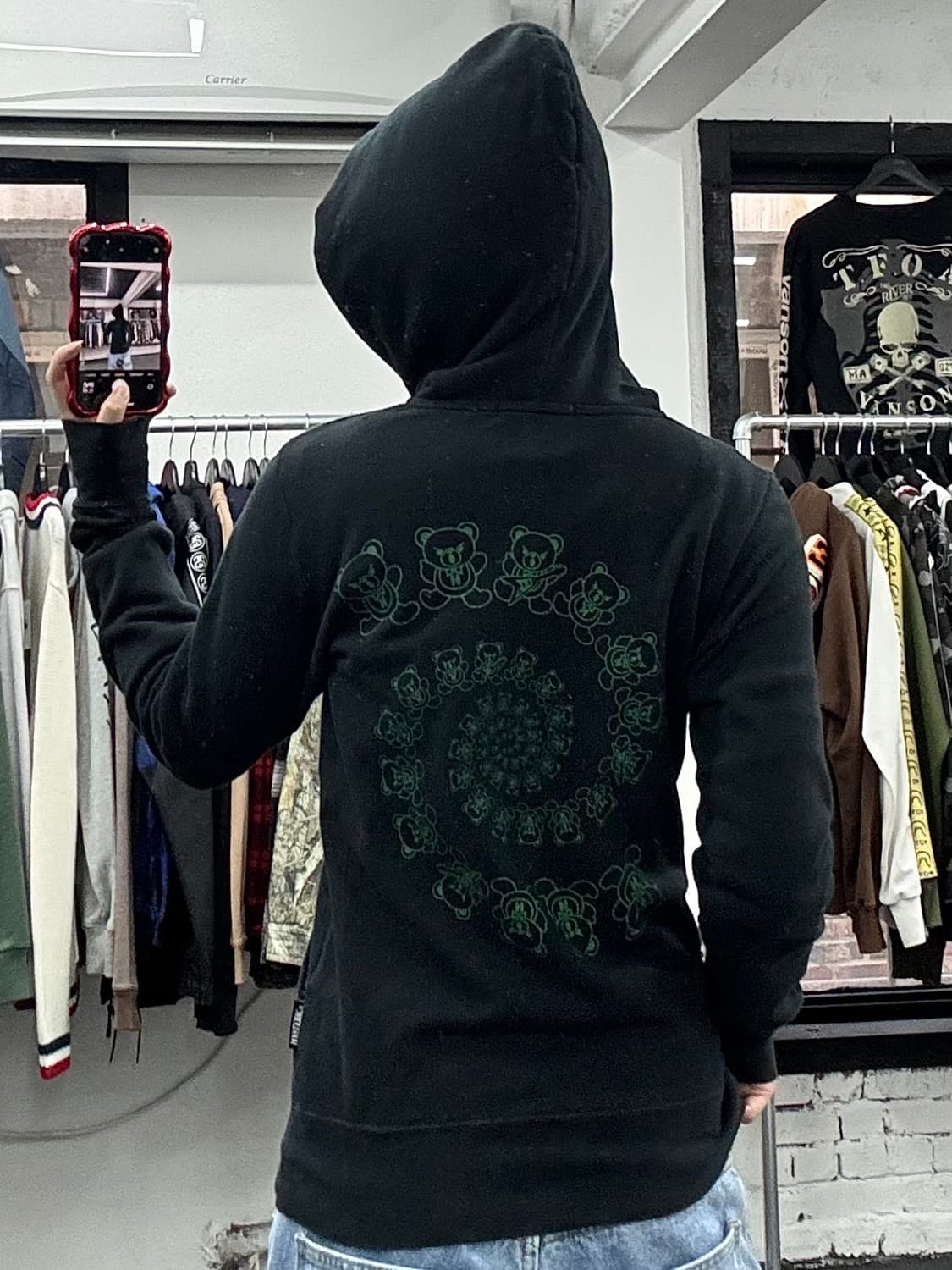 히스테릭 글래머 퍽베어 후드집업 상품이미지5