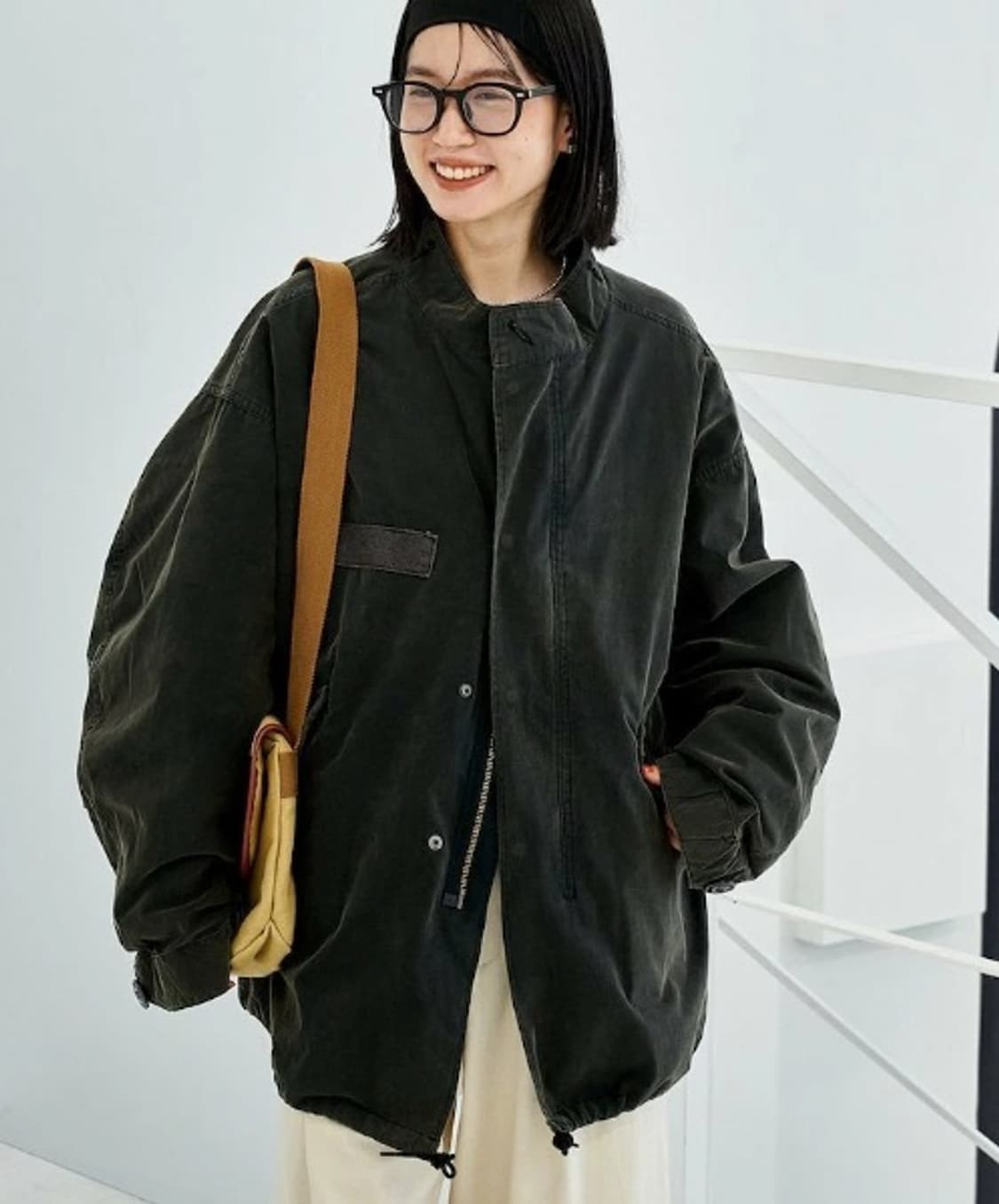 프릭스스토어 m-65 숏 야상 페이디드 블랙 상품이미지1