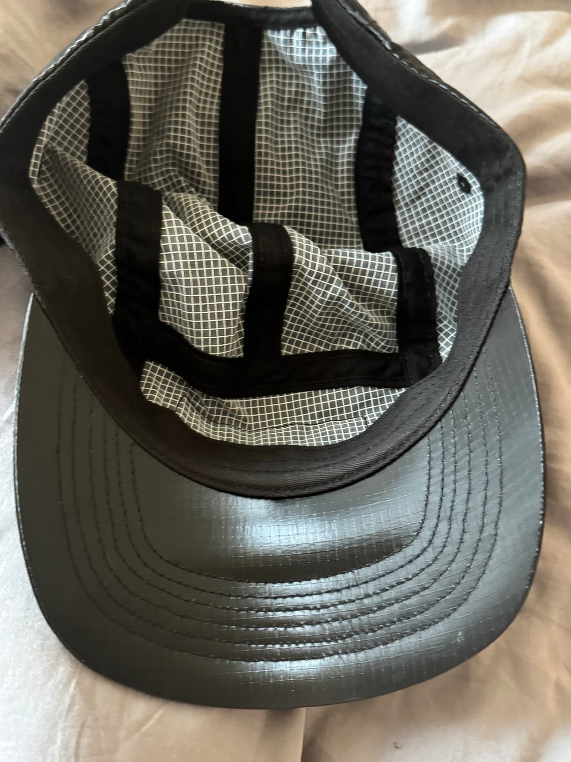 슈프림 글로스 립스탑 캠프캡 블랙 상품이미지2