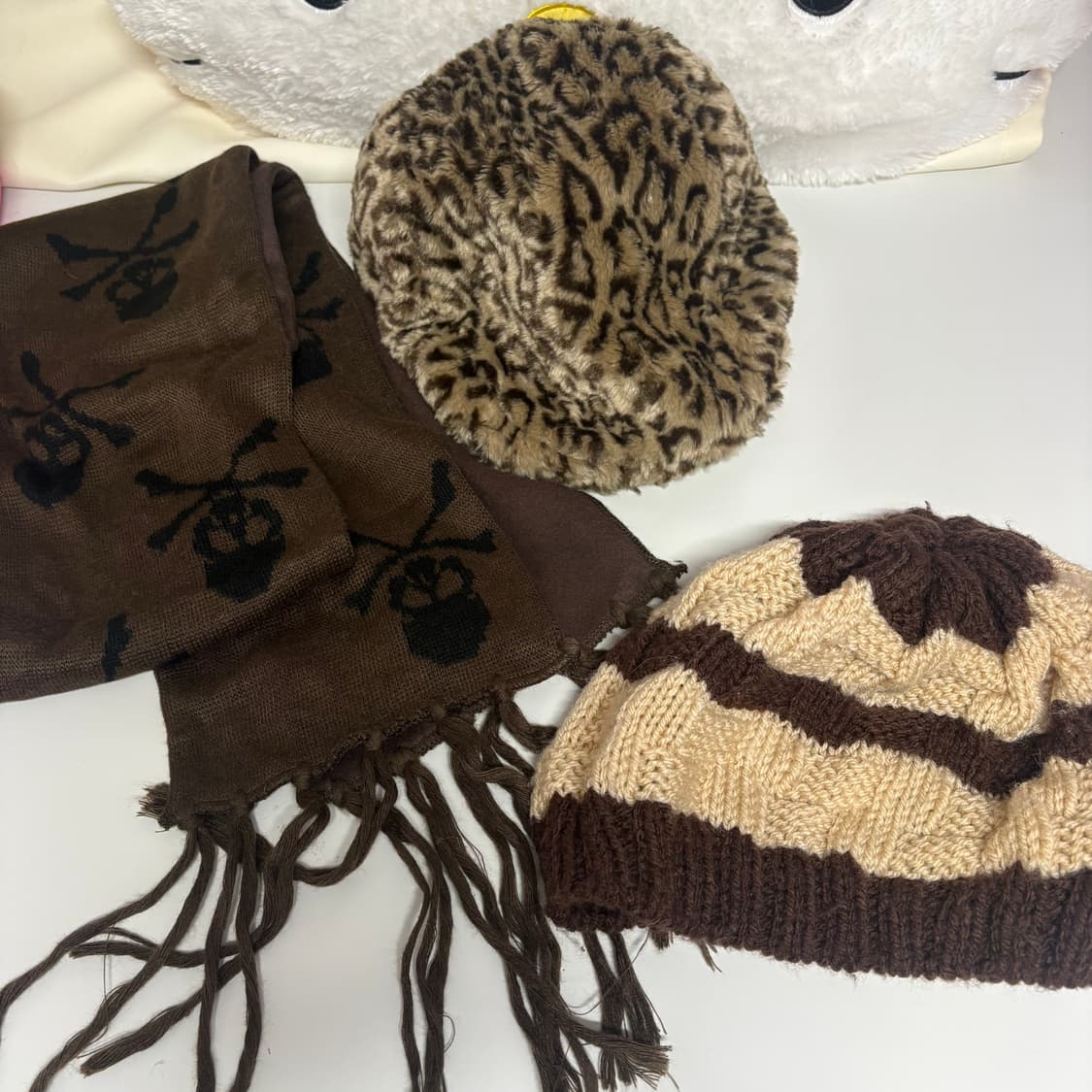 라떼갸루 머플러 모자 겨울 일본빈티지 잡화세트 상품이미지1