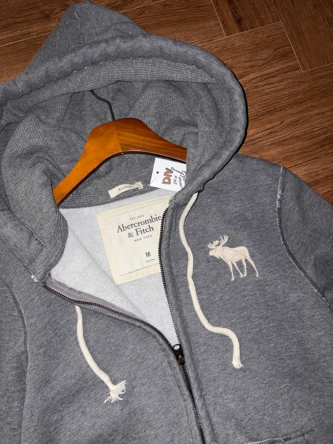 아베크롬비 로고 후드집업 상품이미지8