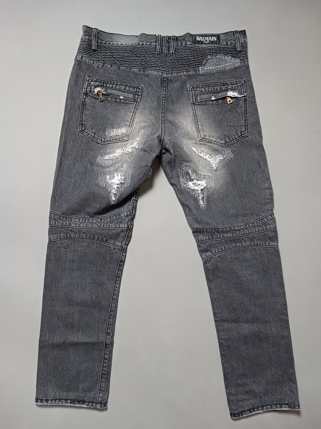 [38] 발망 디스스티치 바이커 블랙진 청바지 상품이미지7