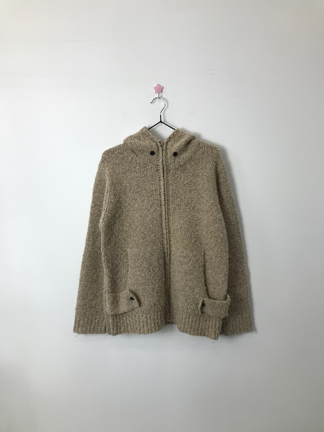 LES VIS a BOIS Wool Blend Knit Hoodie 상품이미지1