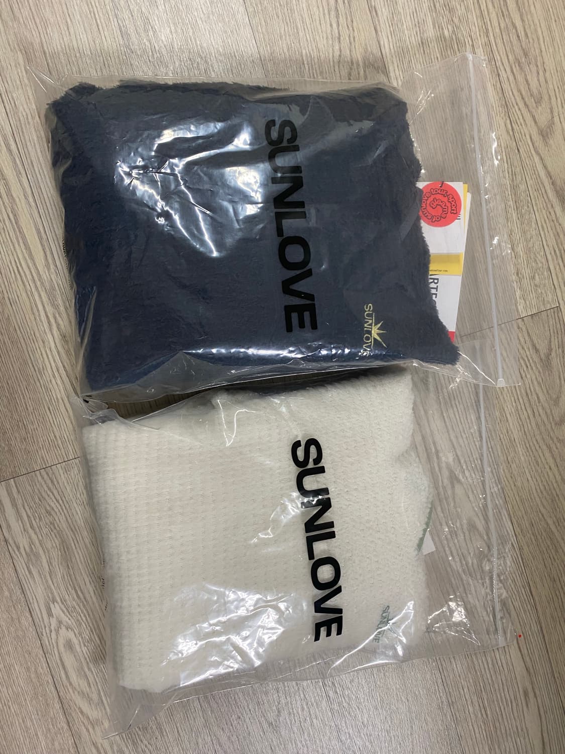 썬러브 폴라텍 알파 후드 아이보리 s/차콜L 새상품 상품이미지3