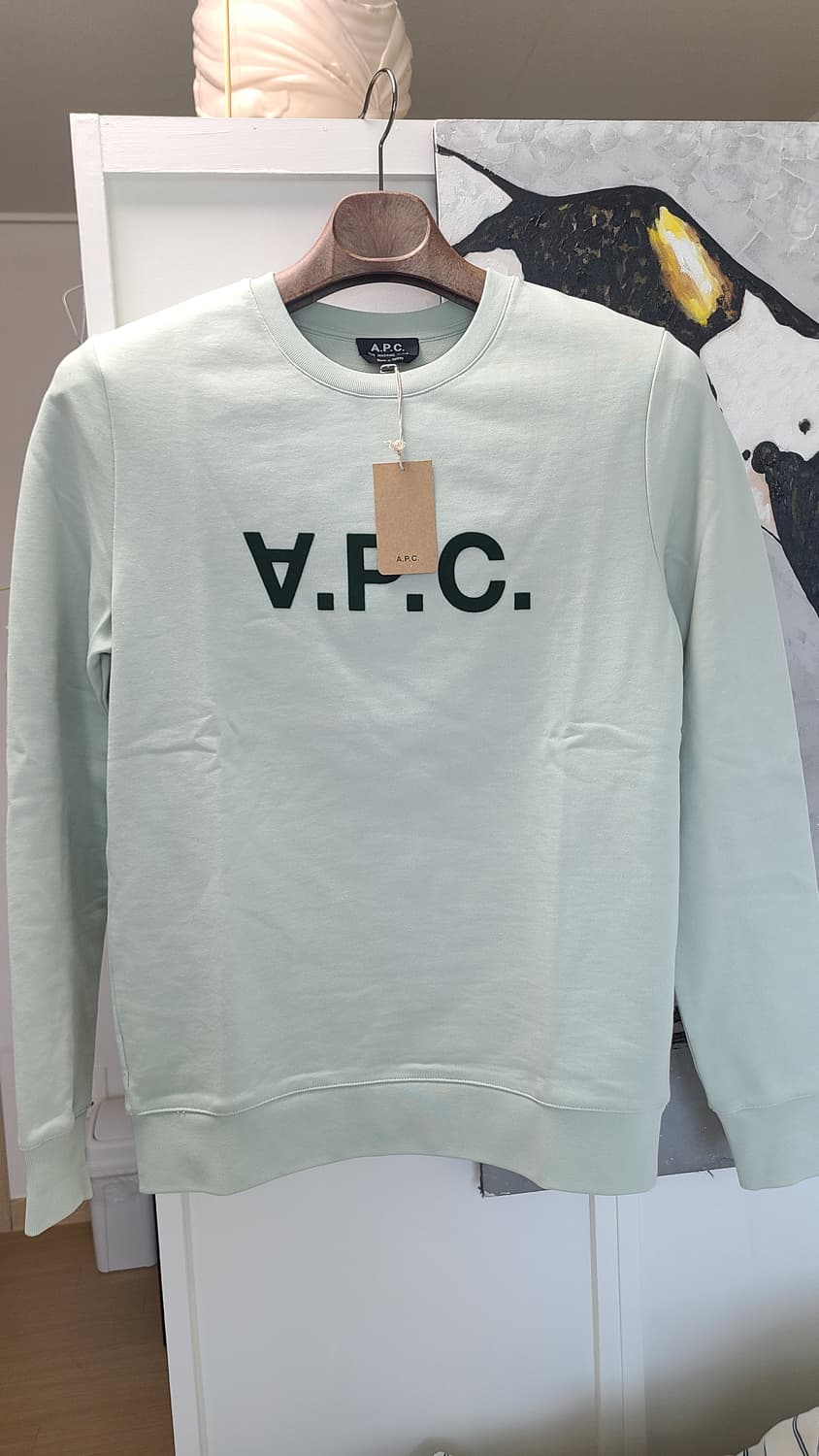 A.P.C. 아페쎄 V.P.C. 민트 맨투맨 S 새상품 상품이미지1
