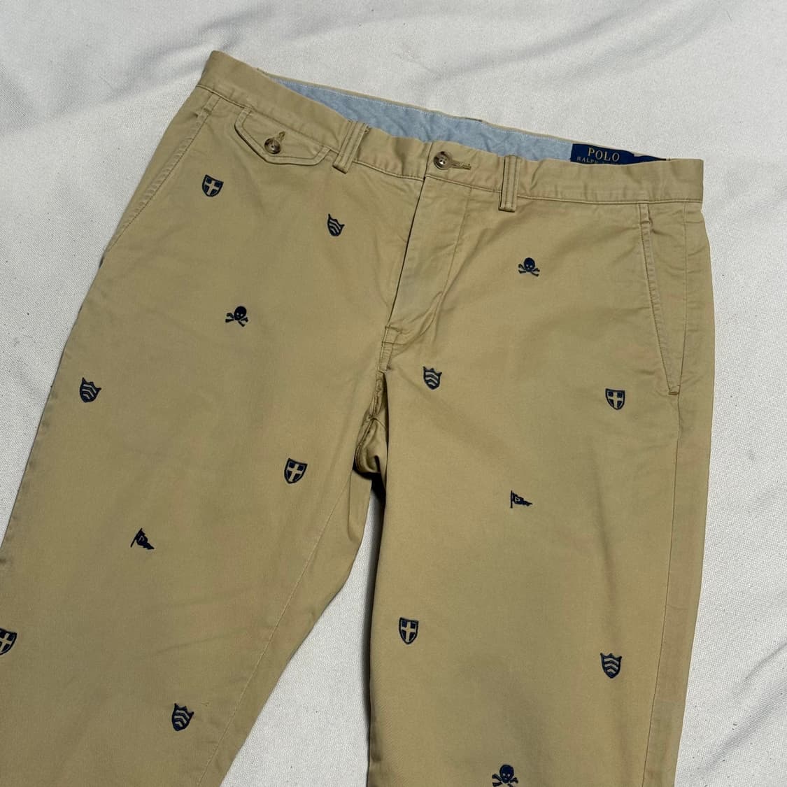 32/30 폴로랄프로렌 멀티 자수 베이지 치노 팬츠 상품이미지1