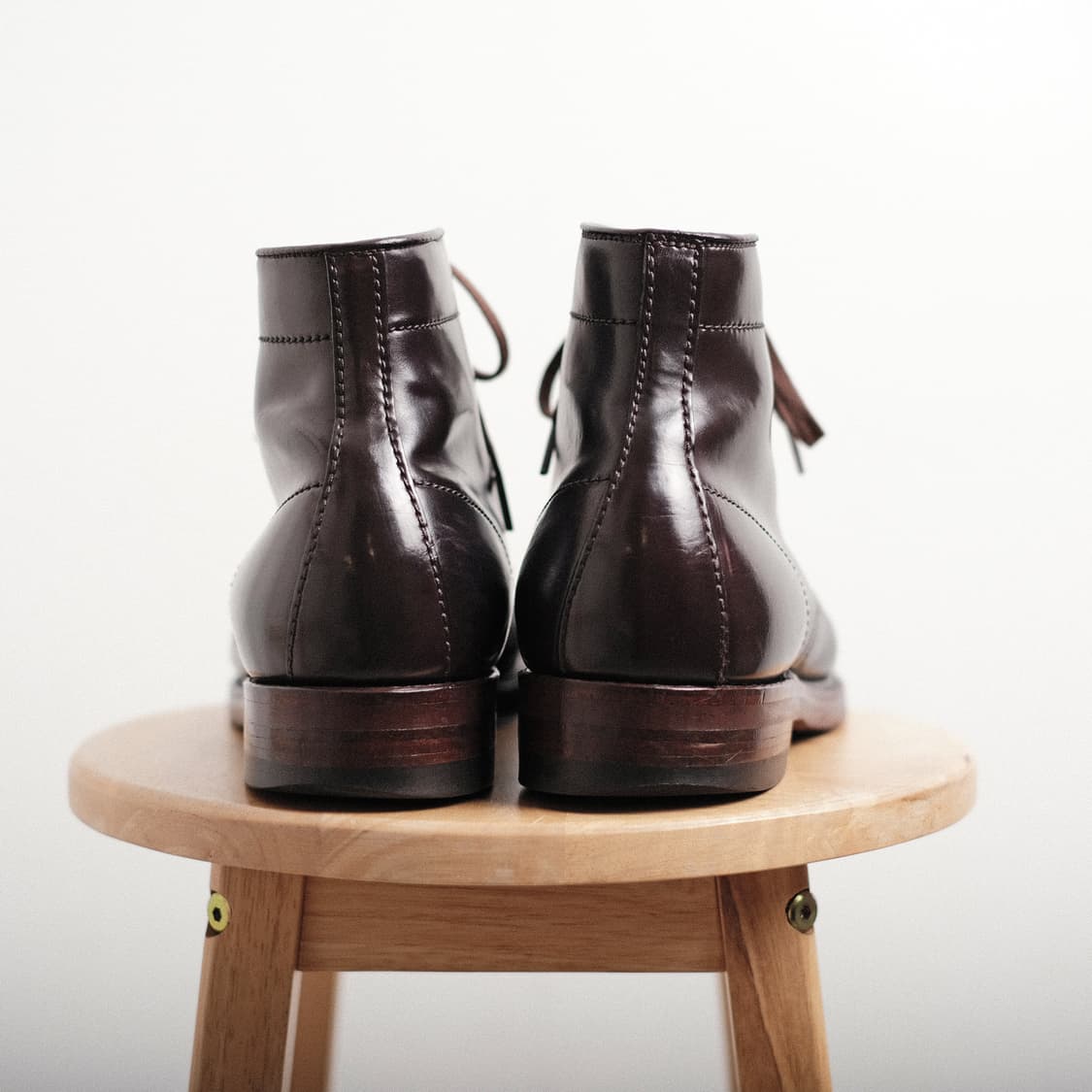 알든 모디파이드 라스트 버건디 코도반 플레인토 부츠 8.5D 사이즈 상품이미지4