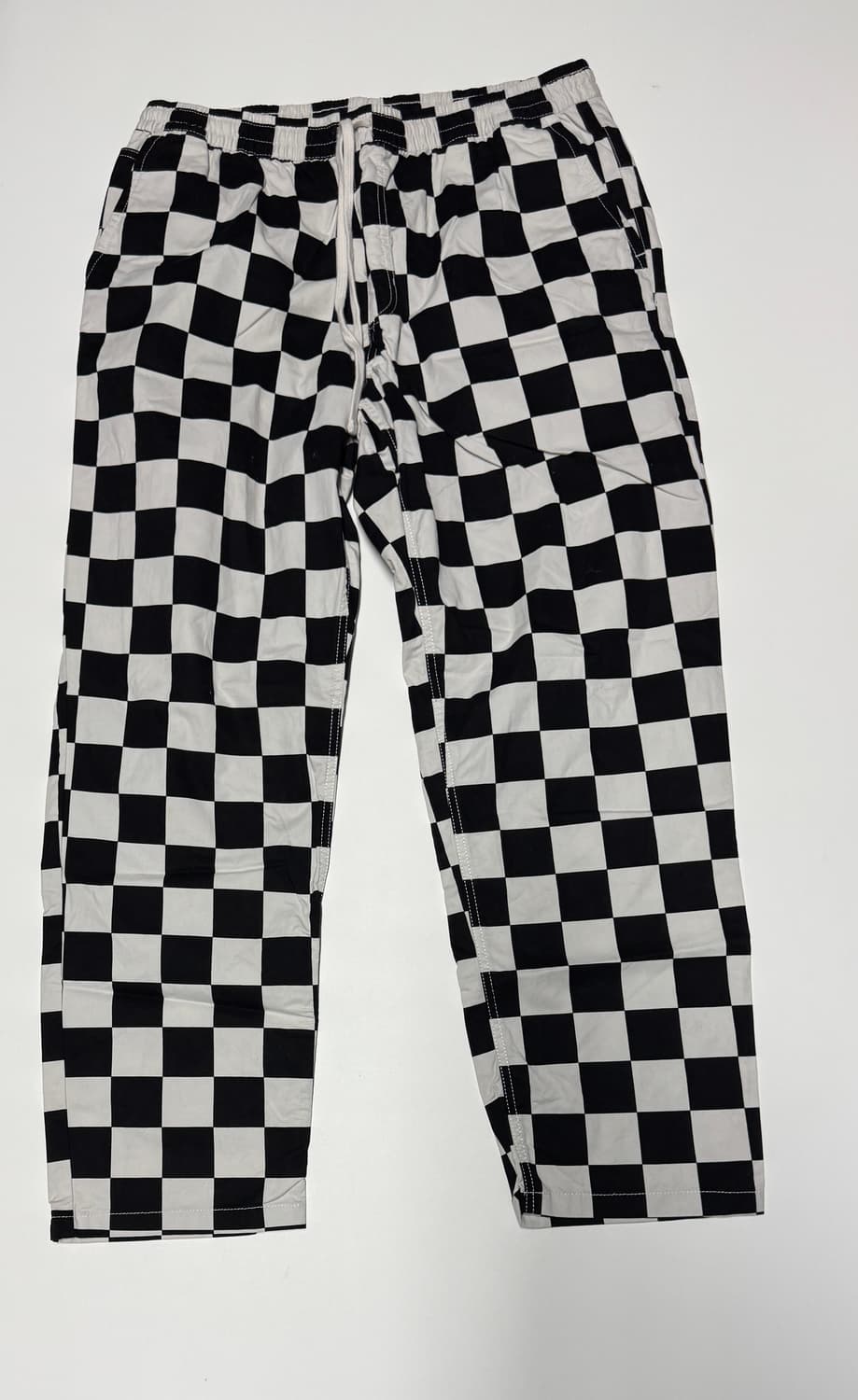 희귀매물!! 반스 vans 체커보드 밴딩 코튼팬츠 XL 상품이미지1