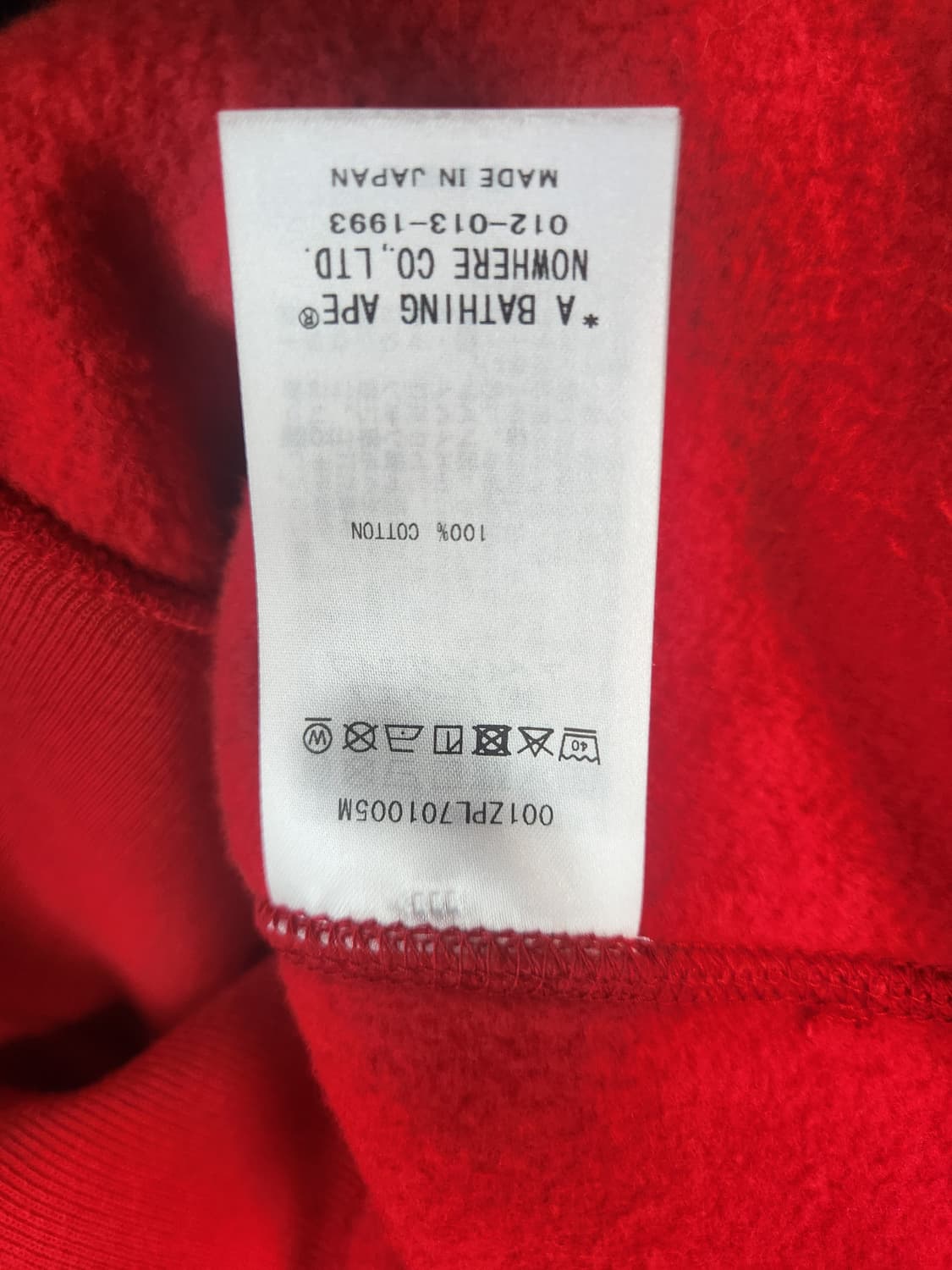 베이프 샤크 후드집업 레드 XL 상품이미지7