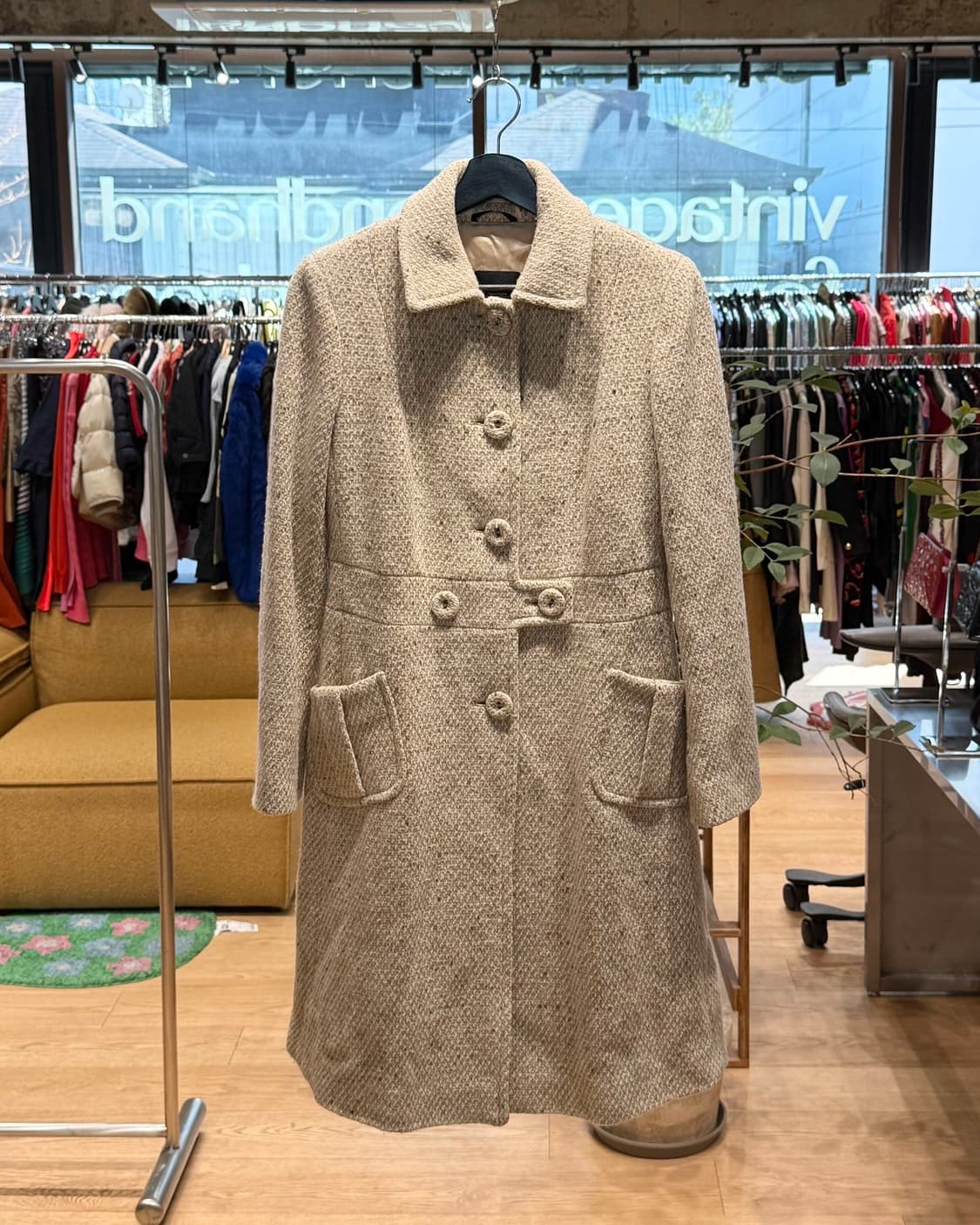 막스마라 위캔드 베이지 아세테이트 롱코트 상품이미지1