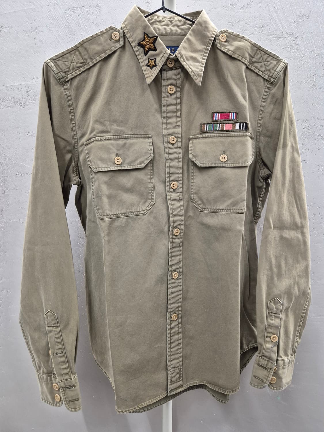 랄프로렌 카키색 RELAXED FIT 셔츠 상품이미지2