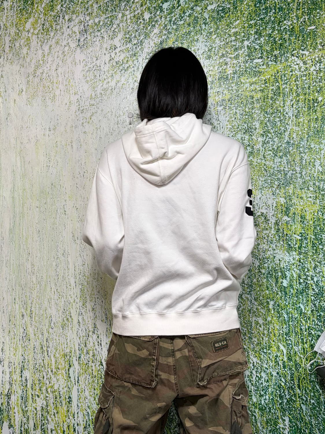 폴로 빅포니 치프키프 화이트 블랙 후드티 L 상품이미지4