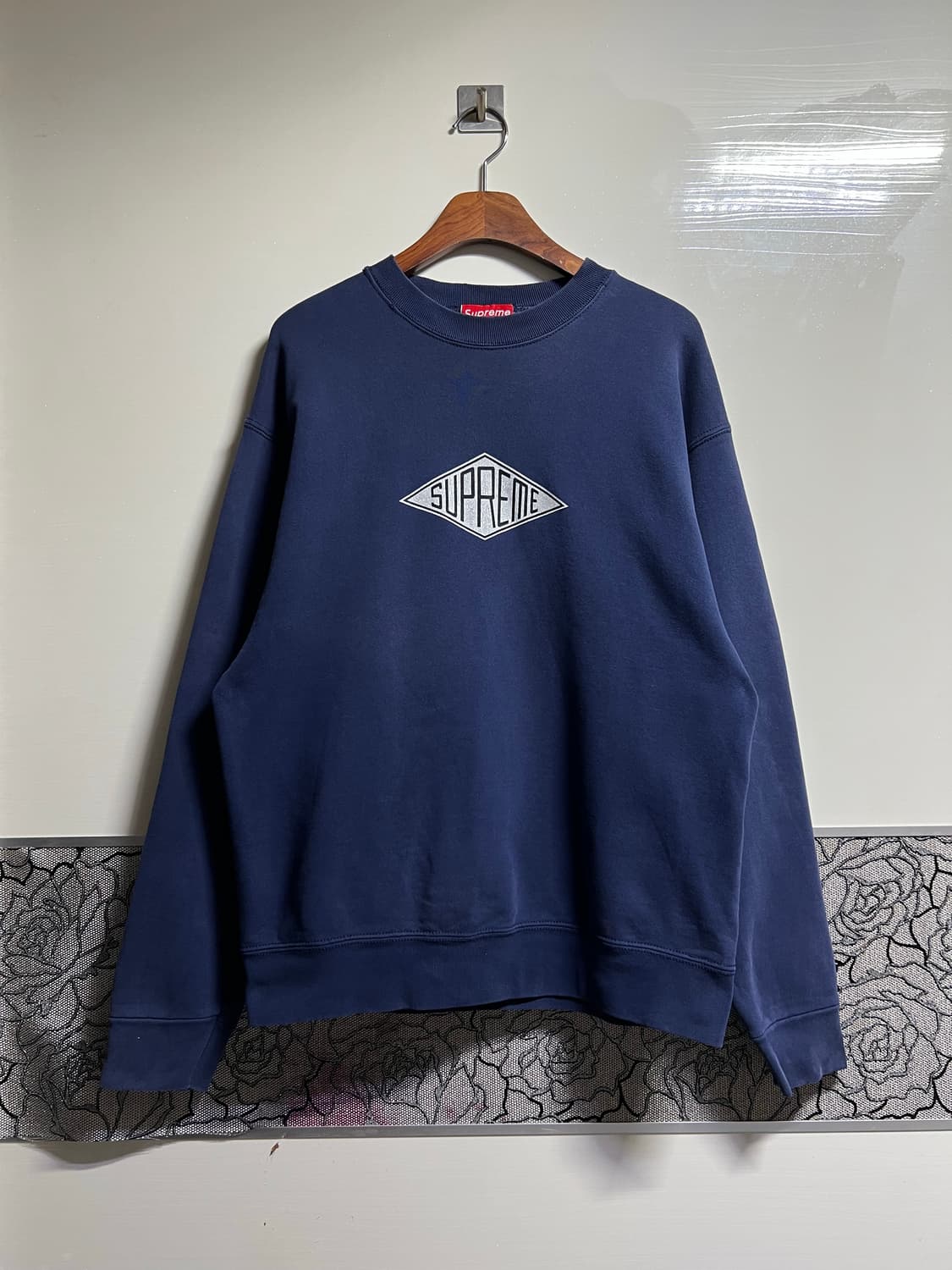 빈티지 90s 슈프림 다이아몬드 로고 크루넥 상품이미지1