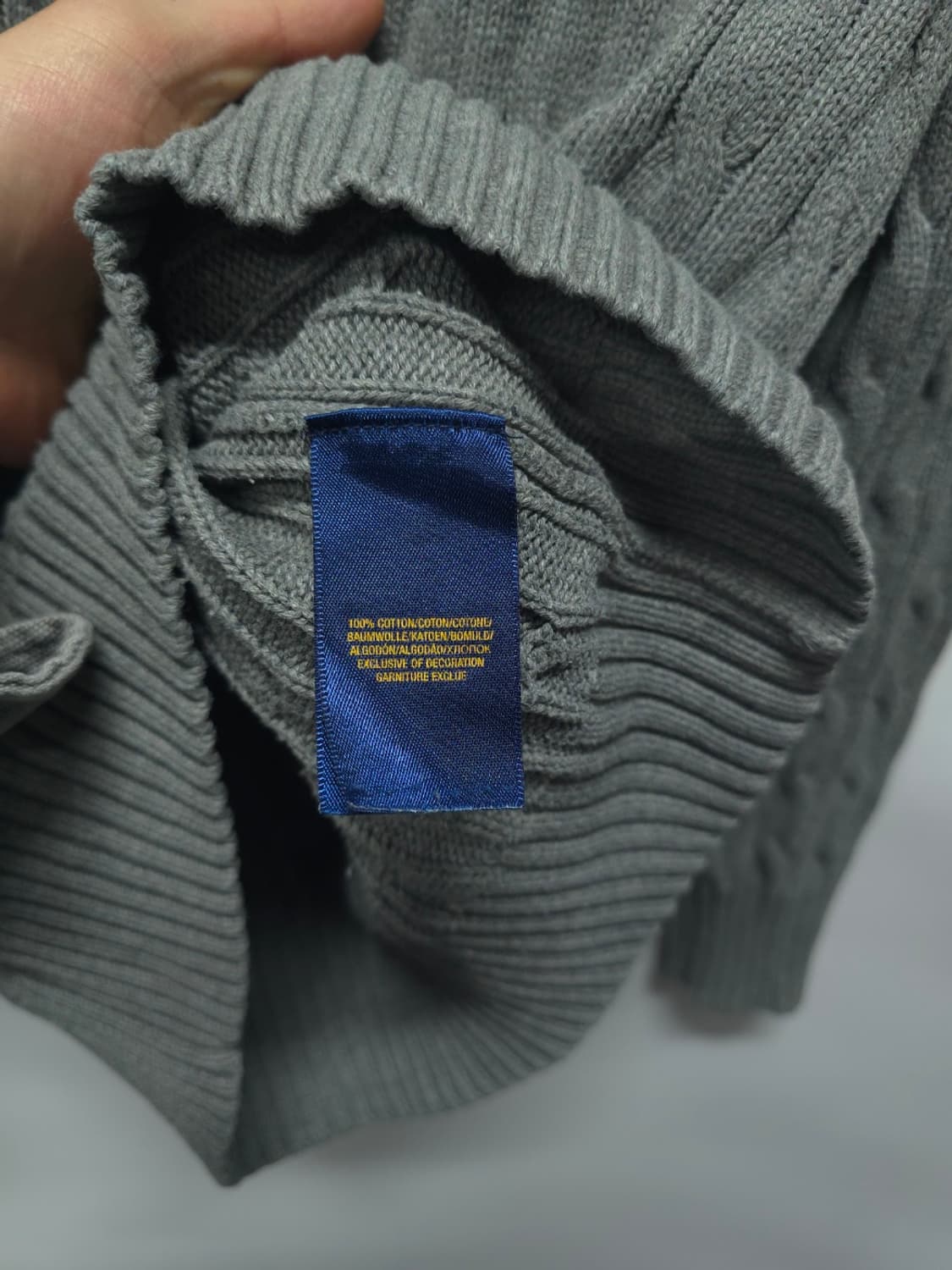 폴로랄프로렌 그레이 케이블 니트 ( 44~55 ) 상품이미지7