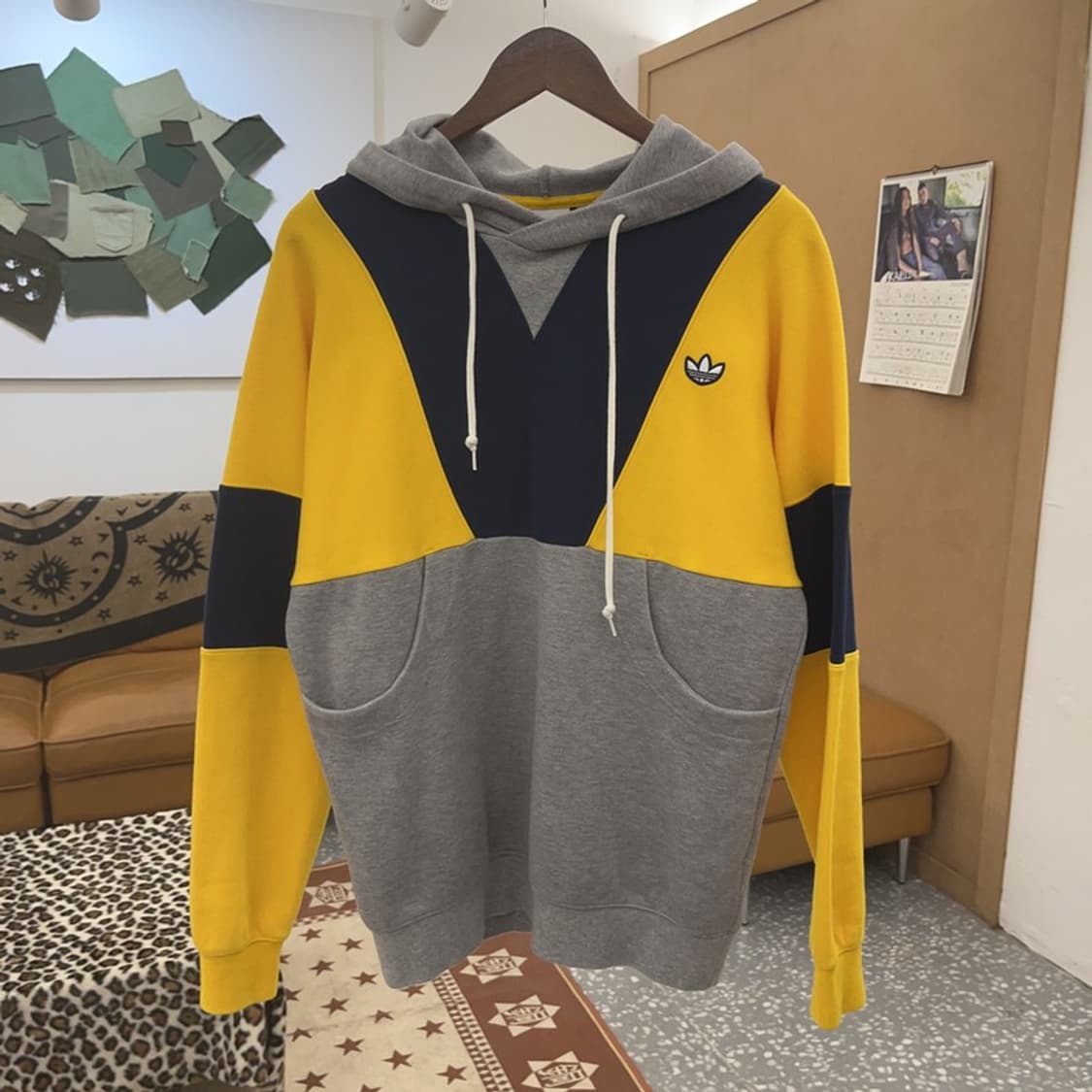 아디다스 올드스쿨 레트로 컬러블럭 후드티 S C09587 상품이미지3