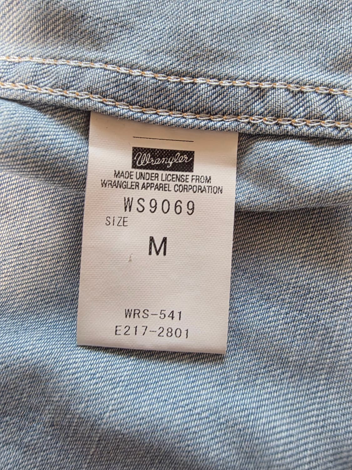 [M] 와코마리아 x 랭글러 웨스턴 데님 셔츠 상품이미지8