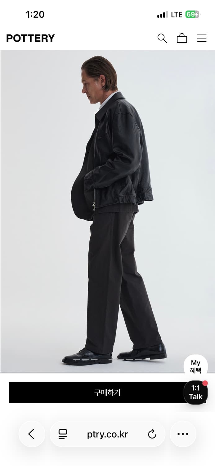 포터리 고트 레더자켓 (블랙) 상품이미지4