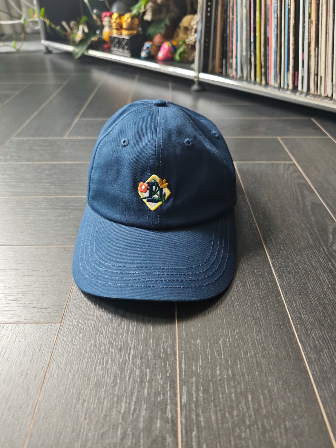 에임레온도르 네이비 자수 로고 볼캡 모자 상품이미지1