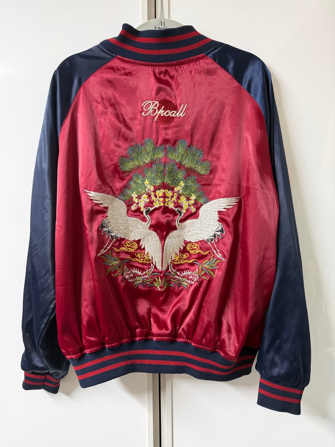 빈티지 스카잔 리버시블 블루 레드 상품이미지4