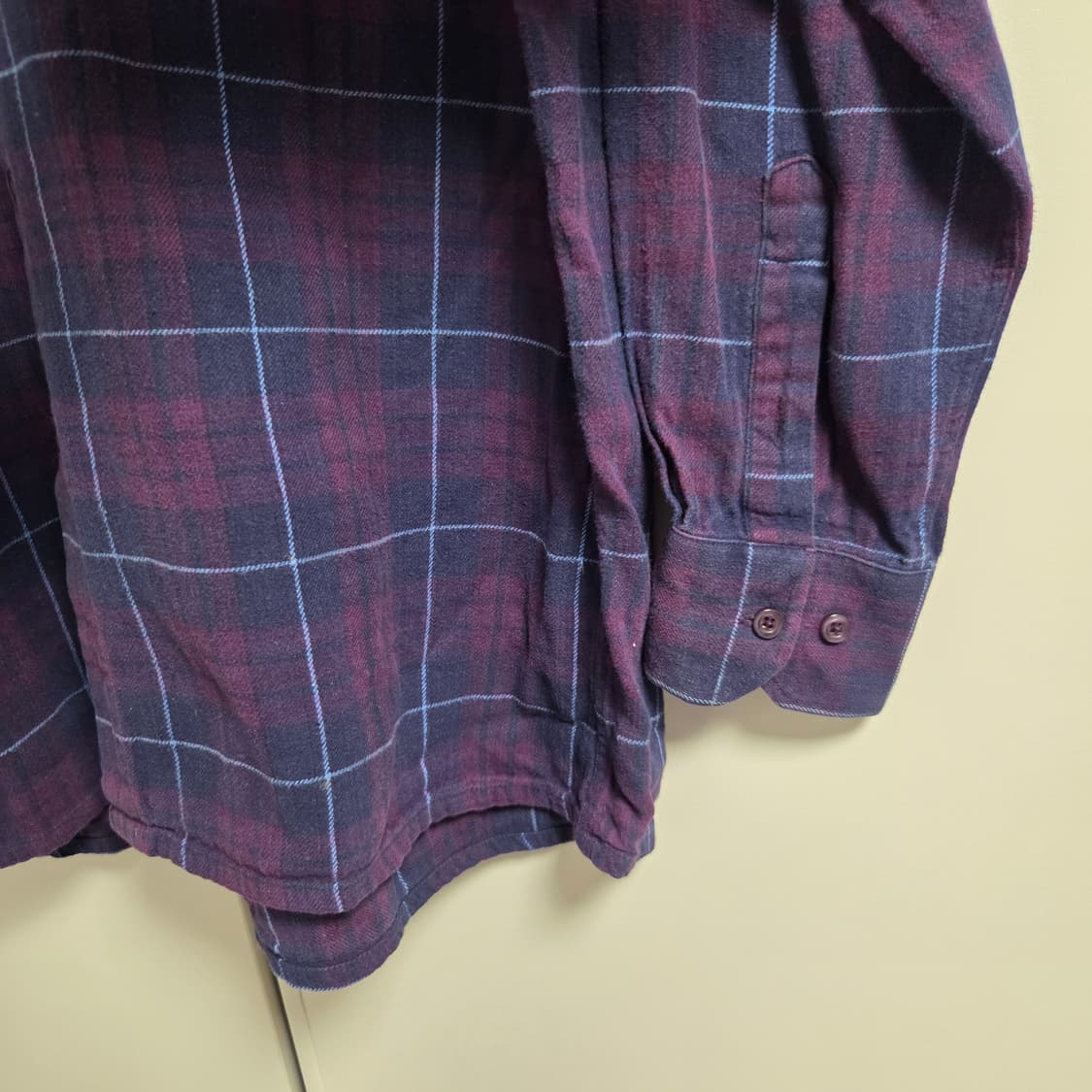 Sergio Louis Italy 플란넬 체크 셔츠 L(100) 상품이미지4