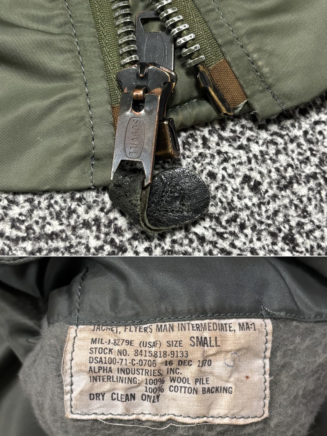 70s 오리지널 Ma-1 자켓 E타입 상품이미지4