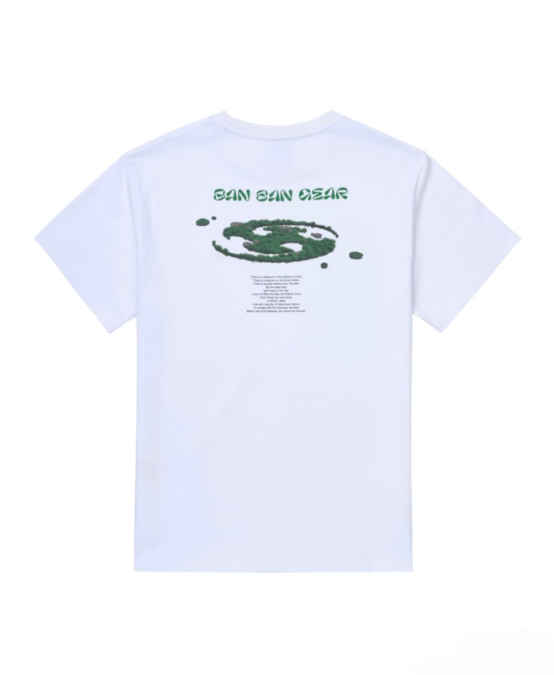 (1) 산산기어 포레스트 티셔츠 화이트 - 24SS 미개봉 새상품 상품이미지1