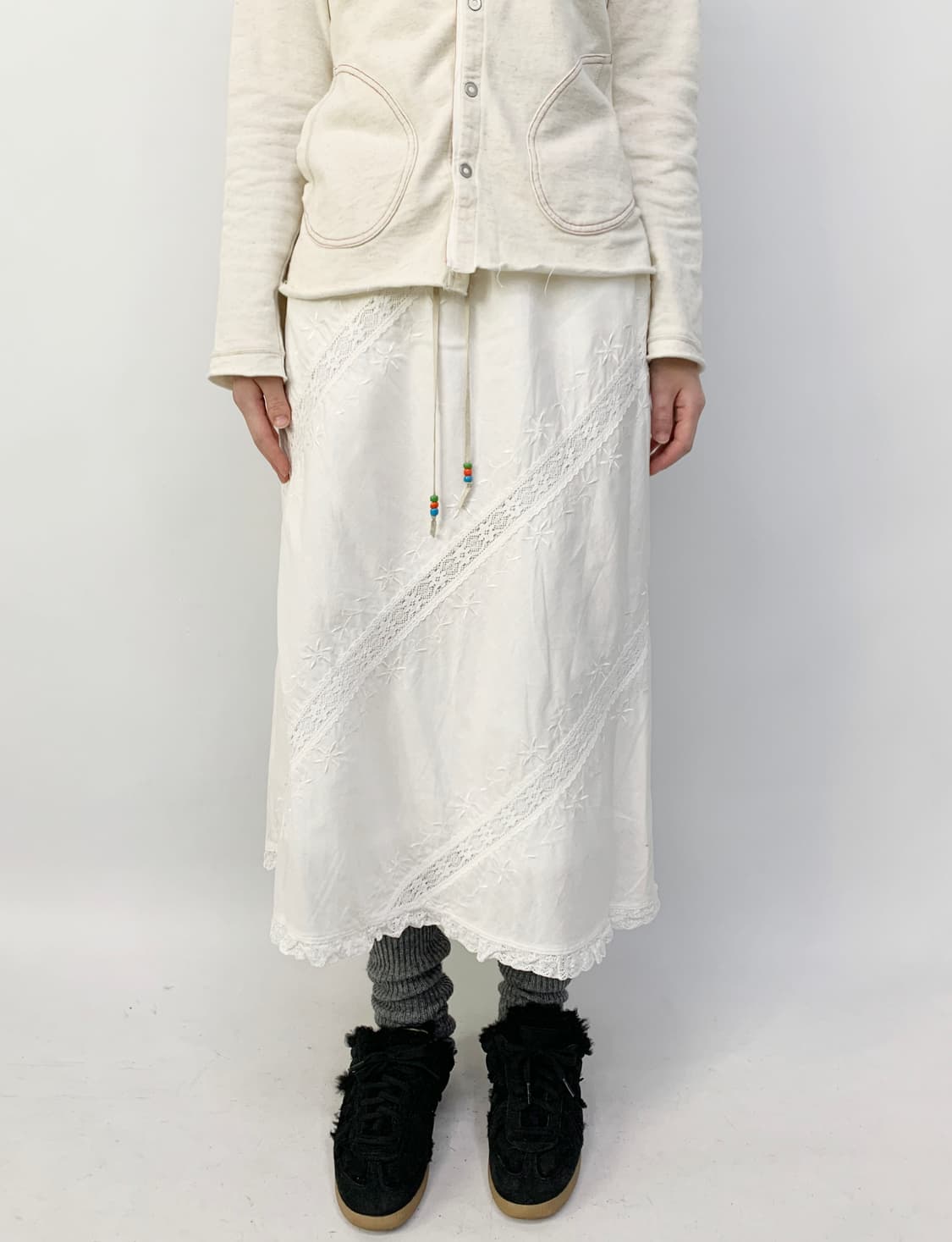  POU DOU DOU 레이스 스커트 상품이미지2